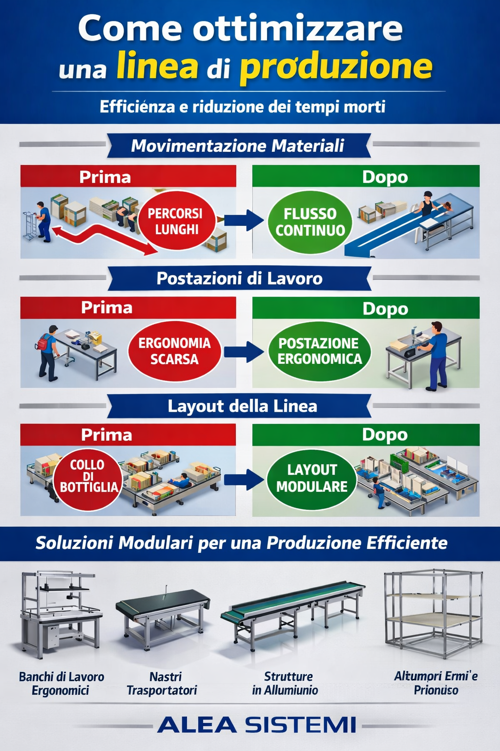 ottimizzare linea produzione industriale